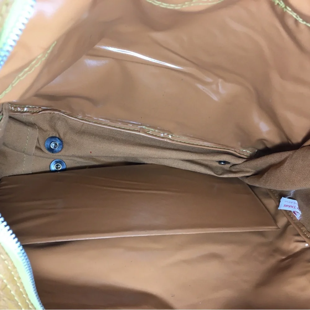 Vintage Nike Pinwheel Faux Leather Bag Duffle Travel Overnight Weekender Gym